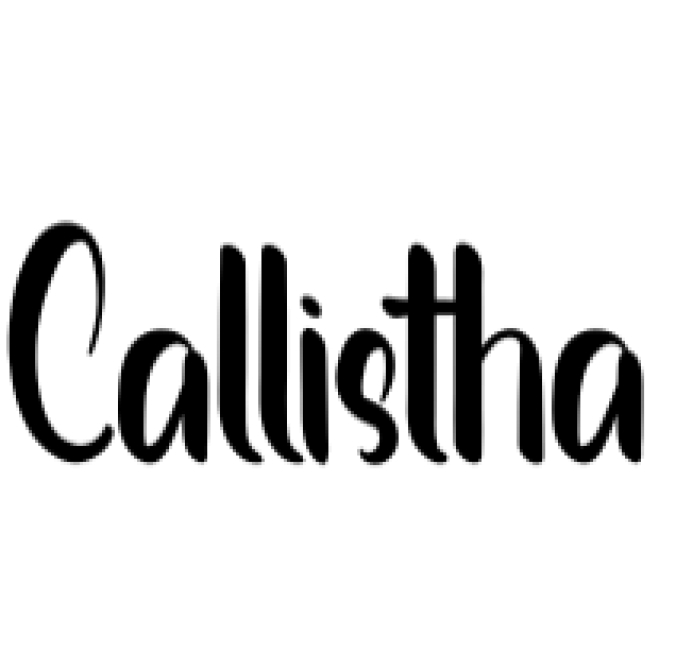 Callistha Font Preview
