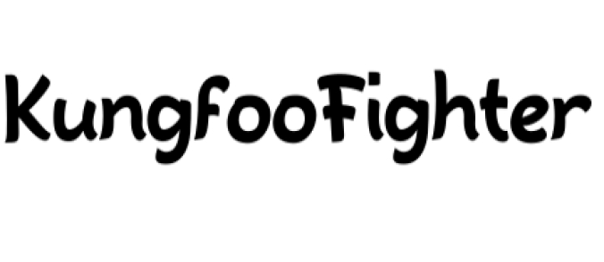 Kungfoo Fighter Font Preview