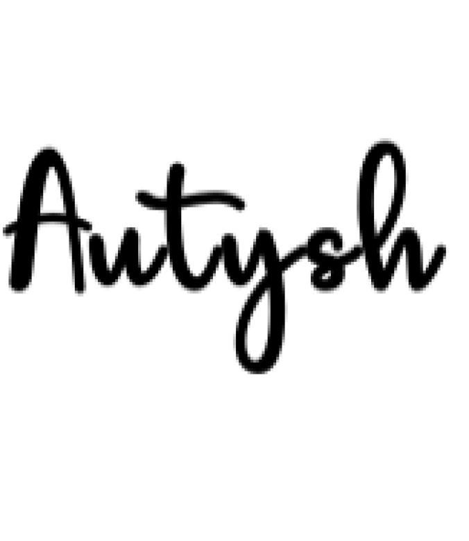 Autysh Font Preview