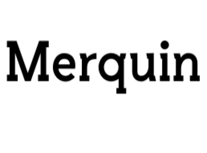 Merquin Font Preview