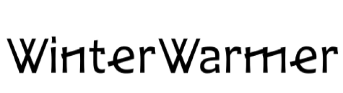 WinterWarmer Font Preview