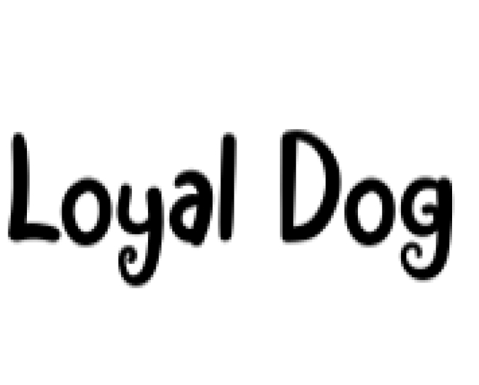 Loyal Dog Font Preview