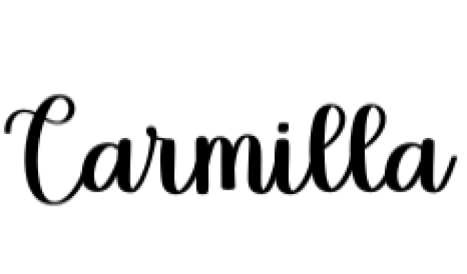 Carmilla Font Preview