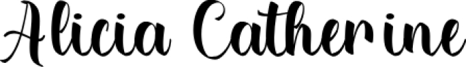 Alicia Catherine Font Preview