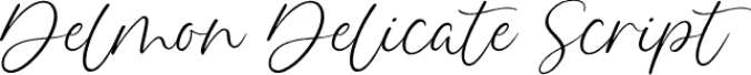 Delmon Delicate Scrip Font Preview