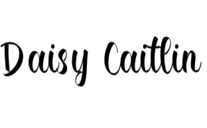 Daisy Caitlin Font Preview