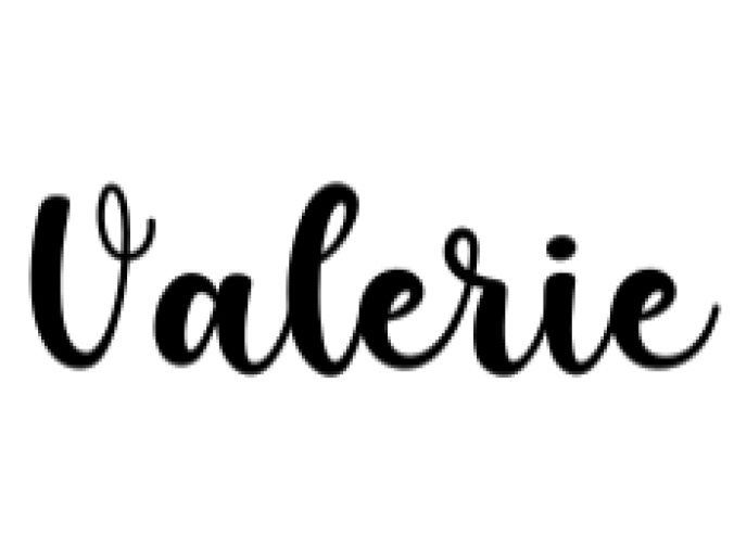 Valerie Font Preview