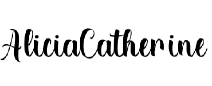 Alicia Catherine Font Preview