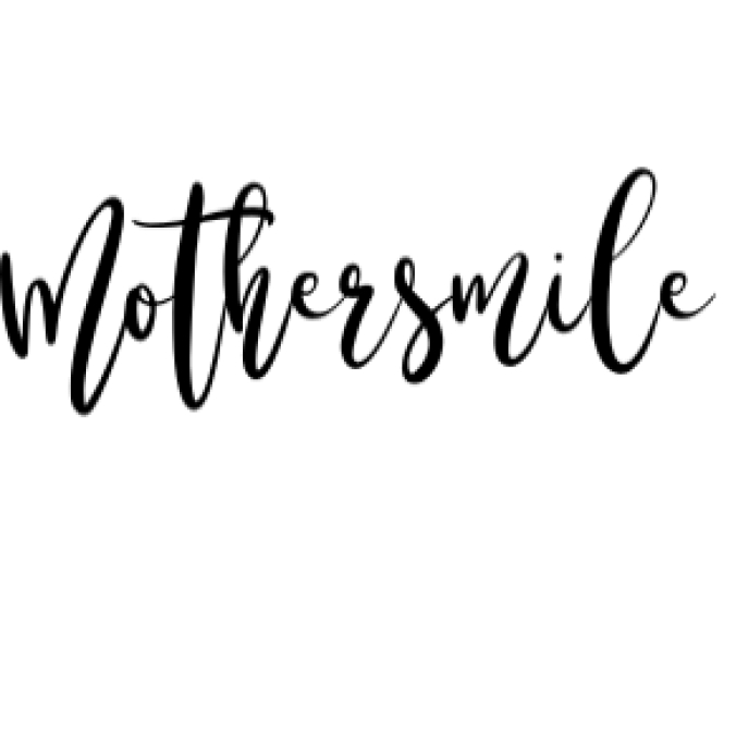 Mothersmile Font Preview