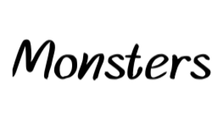 Monsters Font Preview