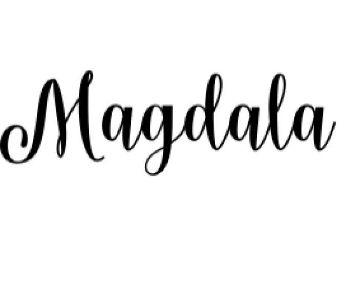 Magdala Script Font Preview