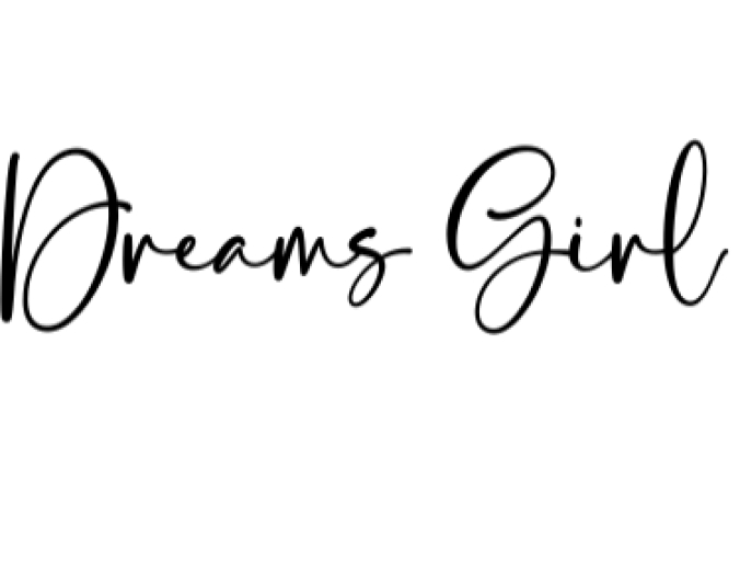 Dreams Girl Font Preview