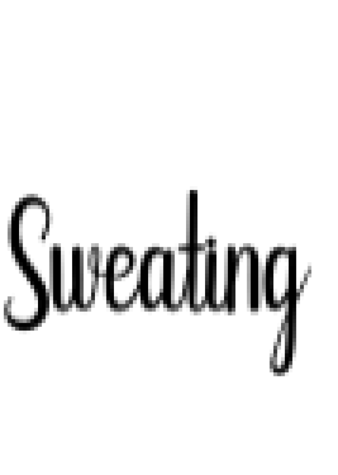Sweating Font Preview