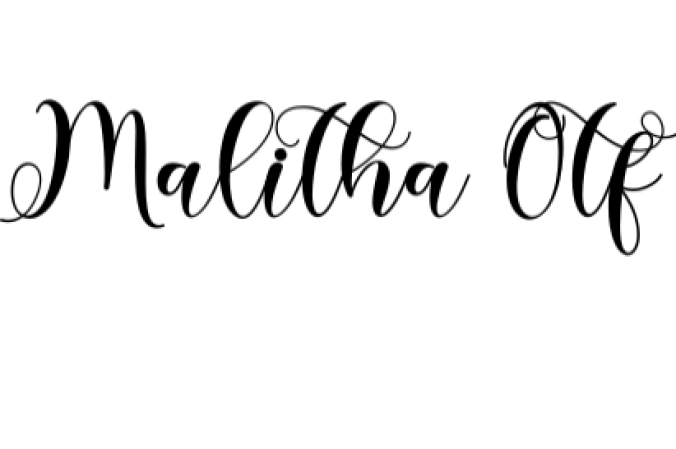 Malitha Font Preview