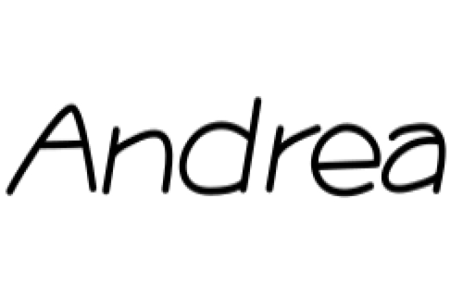 Andrea Font Preview