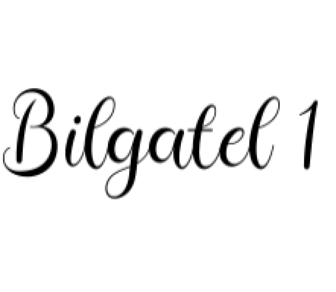 Bilgatel Font Preview