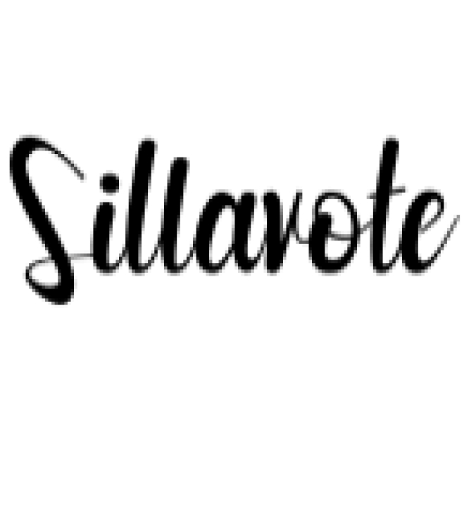 Sillavote Font Preview