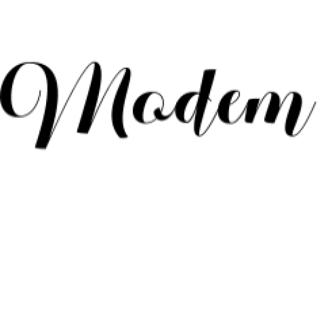 The Modem Font Preview