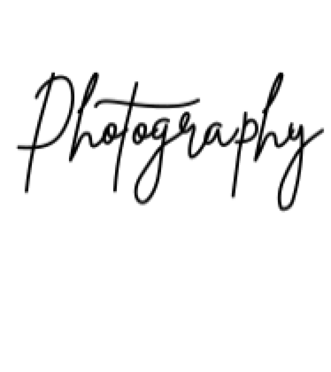 Photography Font Preview
