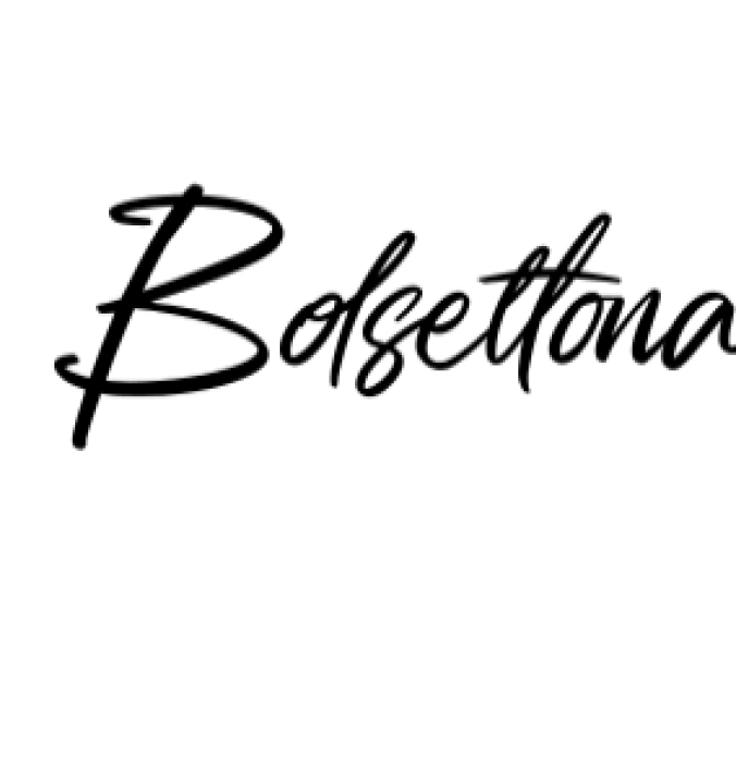 Bolsettona Font Preview
