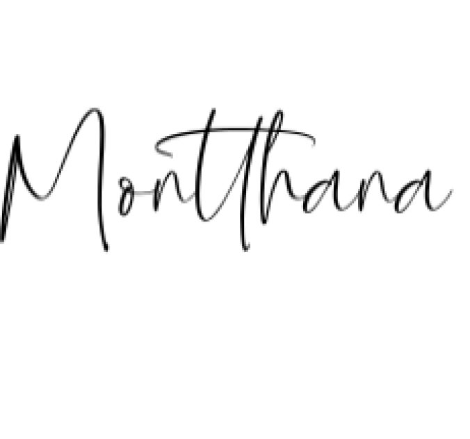 Montthana Font Preview