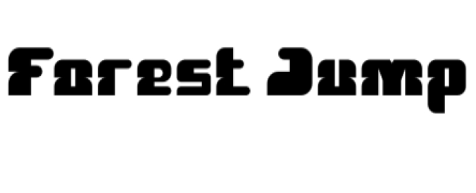 Forest Jump Font Preview