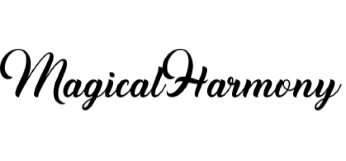 Magical Harmony Font Preview