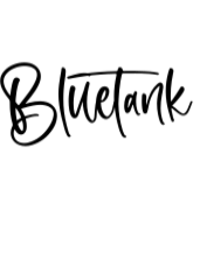 Bluetank Font Preview
