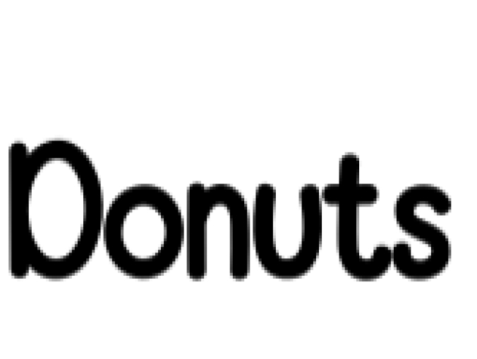 Donuts Font Preview
