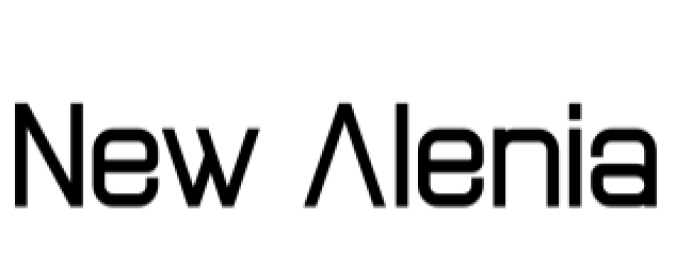 New Alenia Font Preview