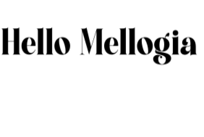 Hello Mellogia Font Preview