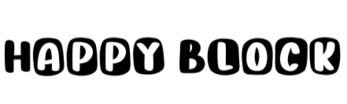 Happy Block Font Preview