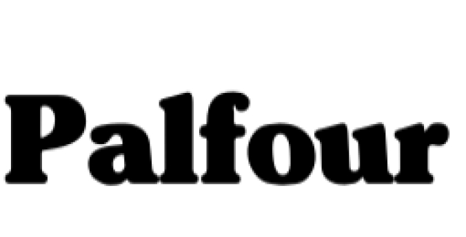 Palfour Font Preview