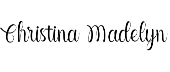 Christina Madelyn Font Preview
