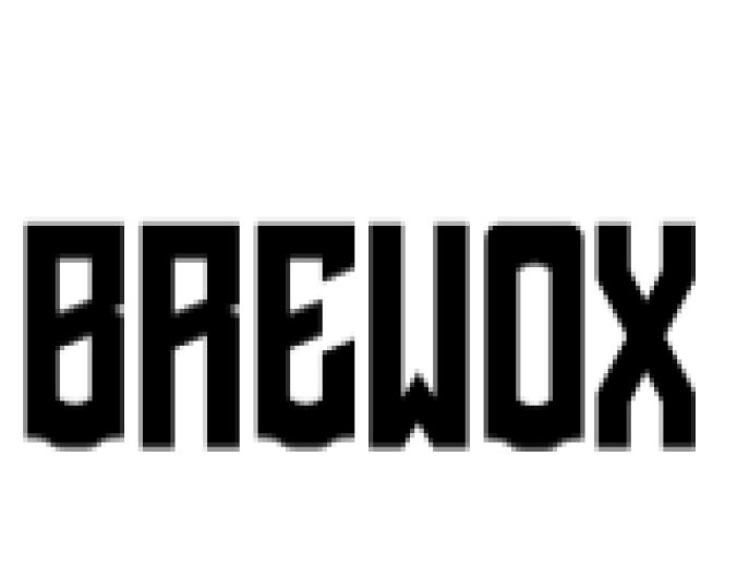 Brewox Font Preview