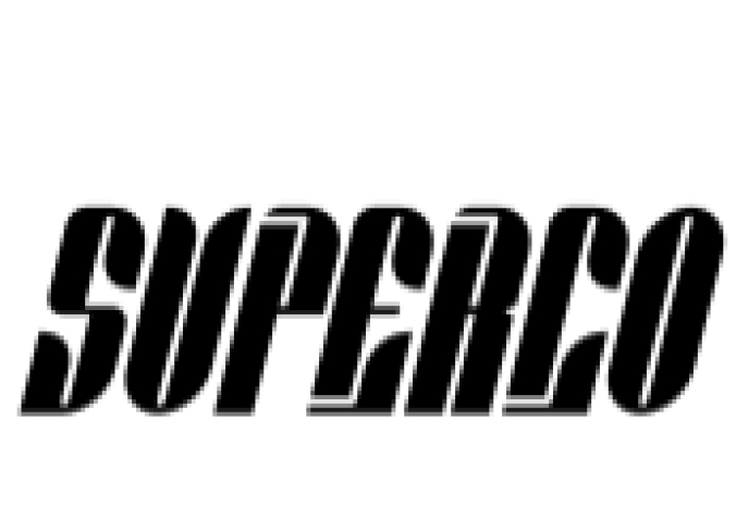 Superco Font Preview