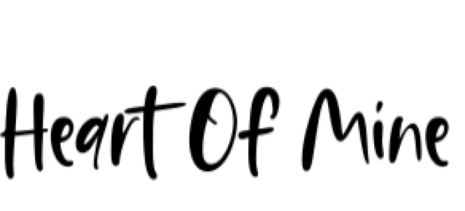 Heart of Mine Font Preview
