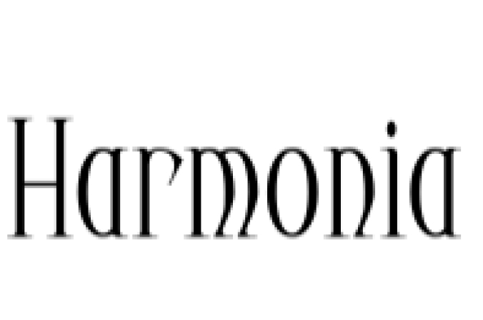 Harmonia Font Preview
