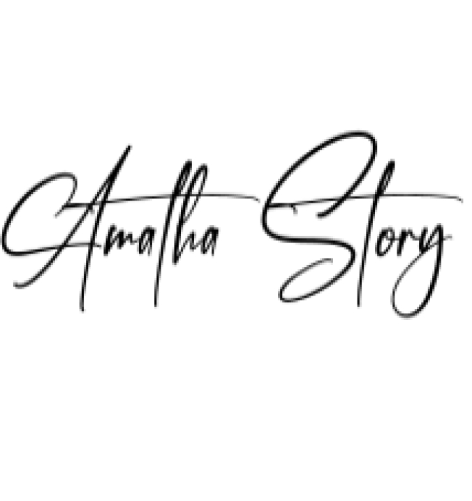 Amatha Story Font Preview