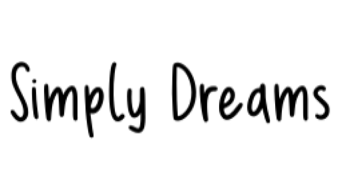 Simply Dreams Font Preview