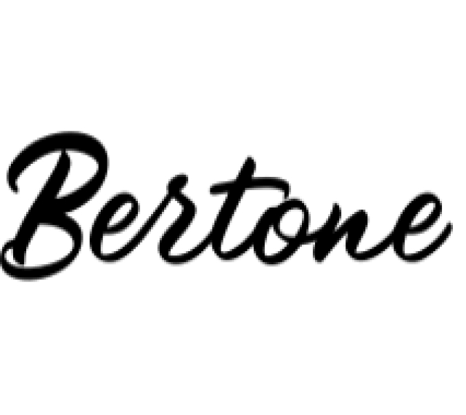 Bertone Font Preview