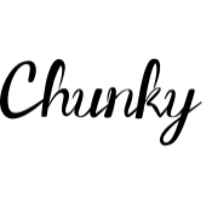 Chunky Font Preview