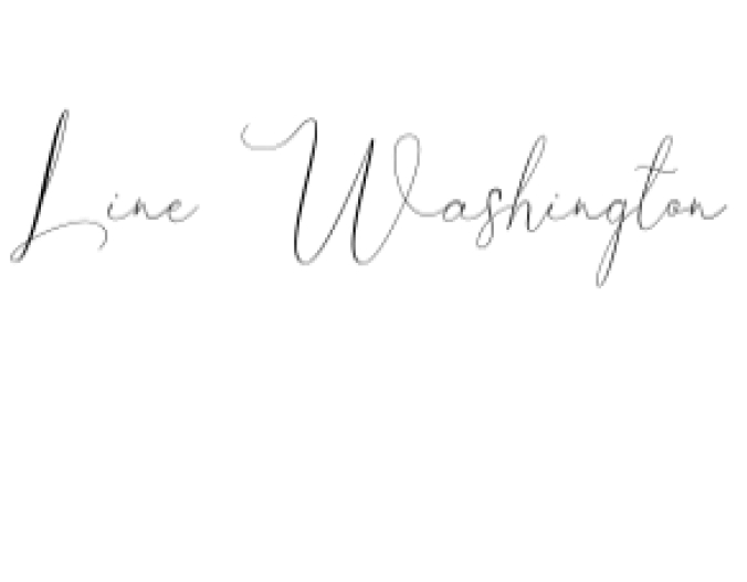 Line Washington Font Preview