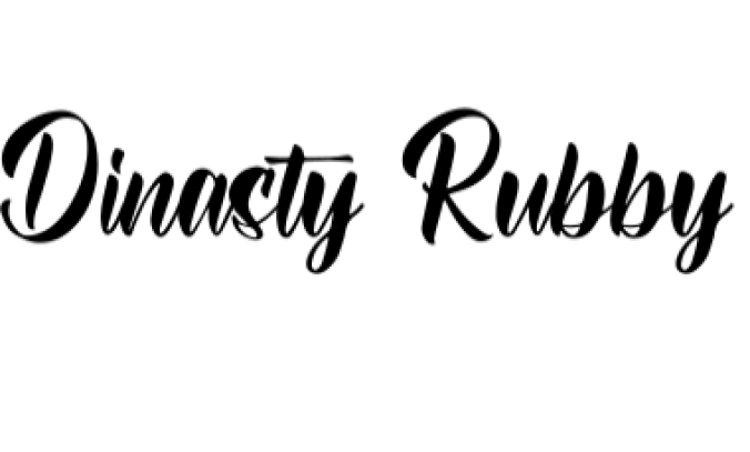 Dinasty Rubby Font Preview