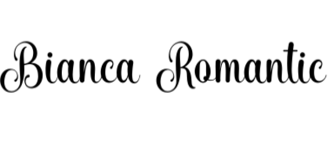 Bianca Romantic Font Preview