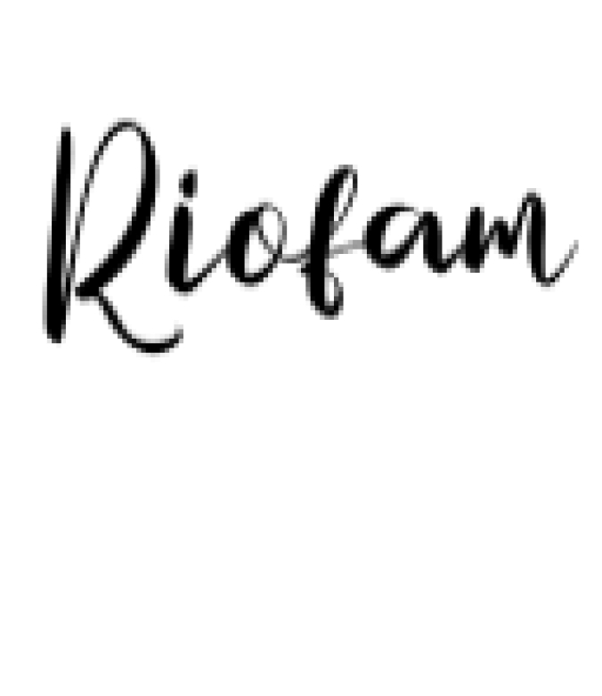 Riofam Font Preview