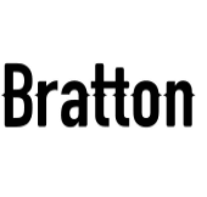 Bratton Font Preview
