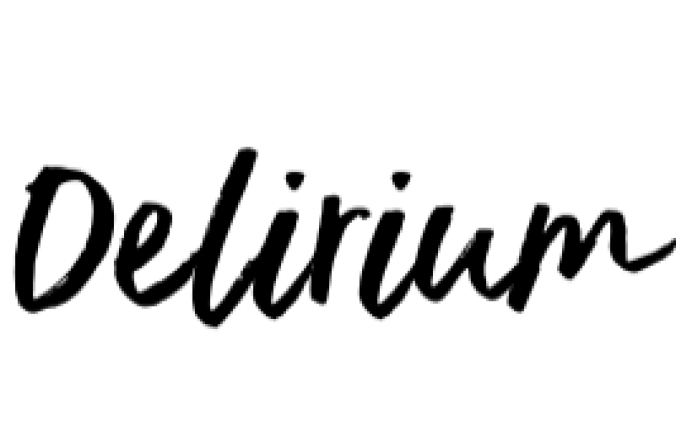 Delirium Font Preview