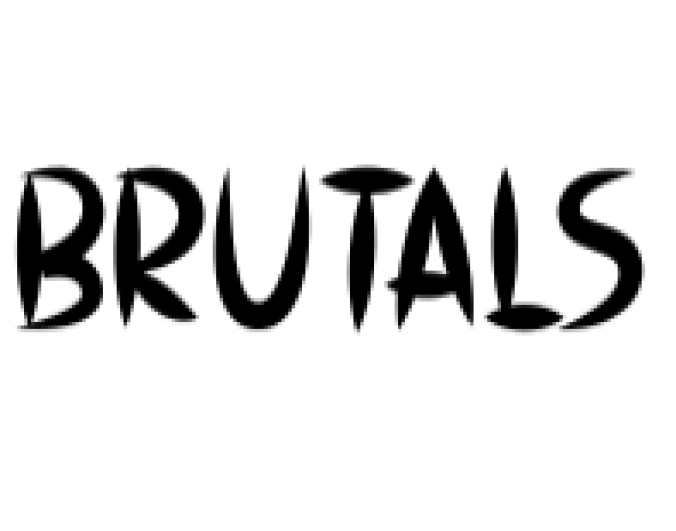 Brutals Font Preview