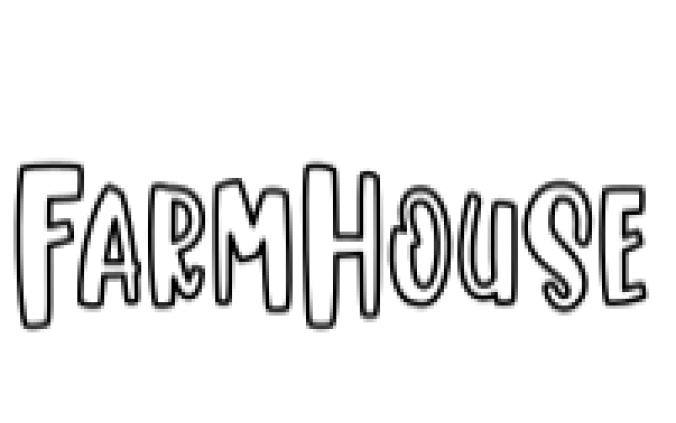Farmhouse Font Preview